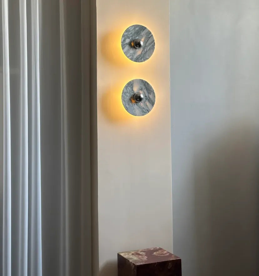 Messier Marble Rechargeable Wall Lamp - NexioPick