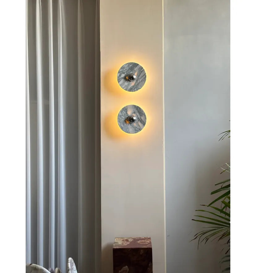 Messier Marble Rechargeable Wall Lamp - NexioPick