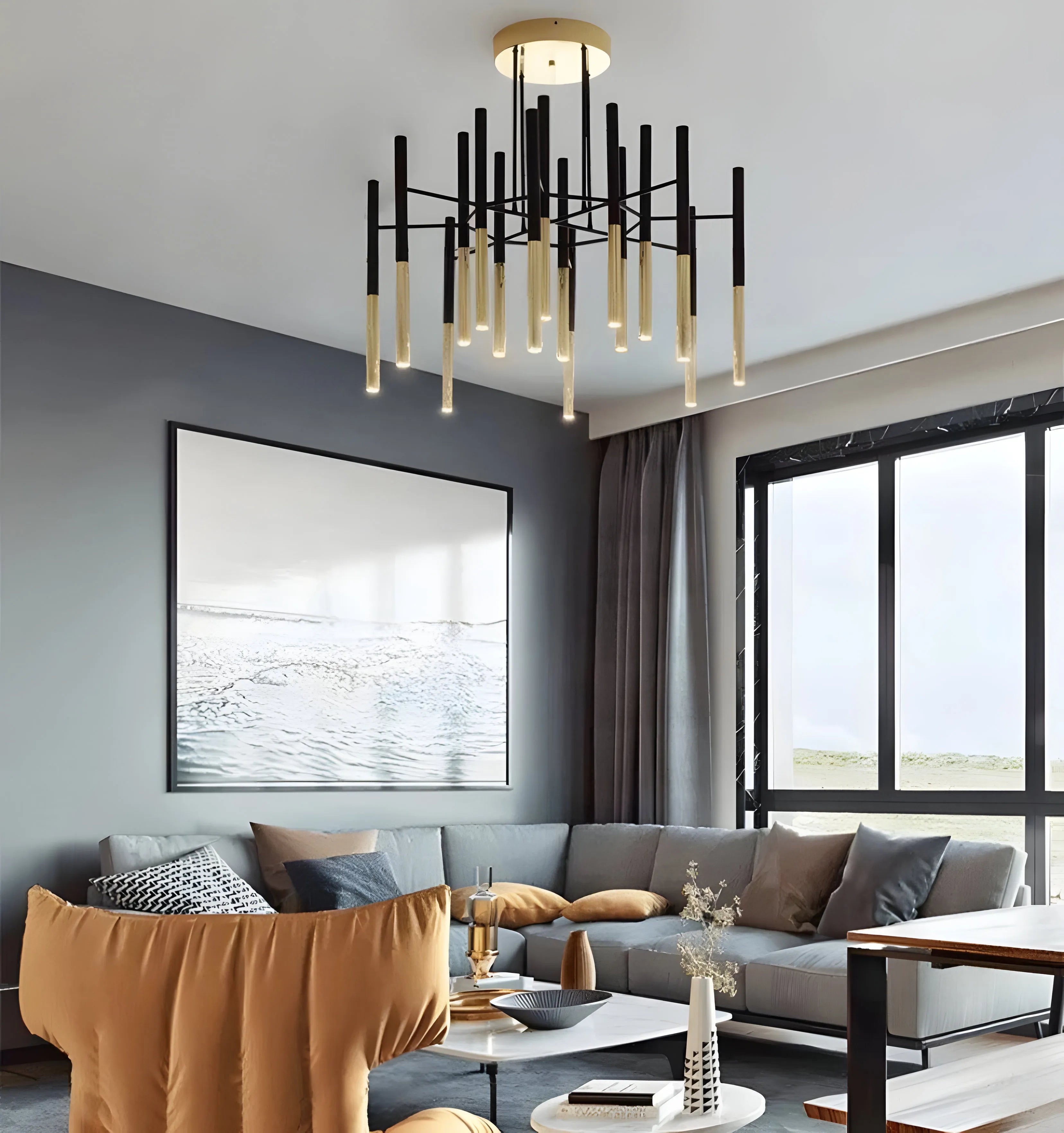 Metal Tubular Chandelier - NexioPick