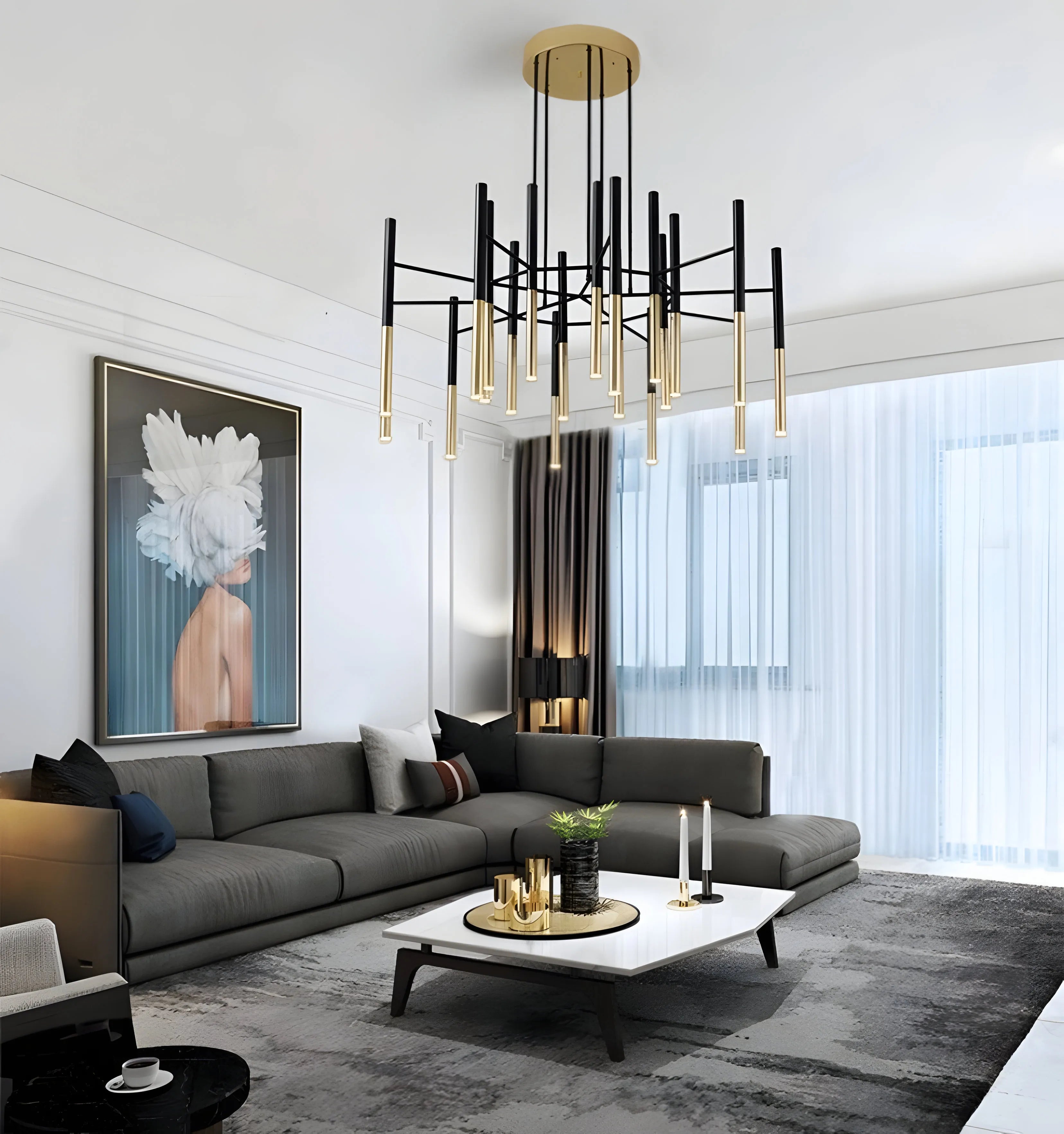 Metal Tubular Chandelier - NexioPick