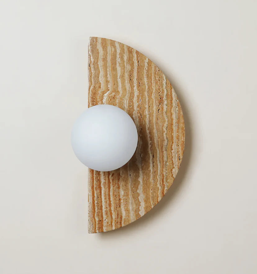 Moon Travertine Wall Light - NexioPick