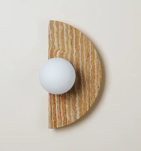 Moon Travertine Wall Light - NexioPick