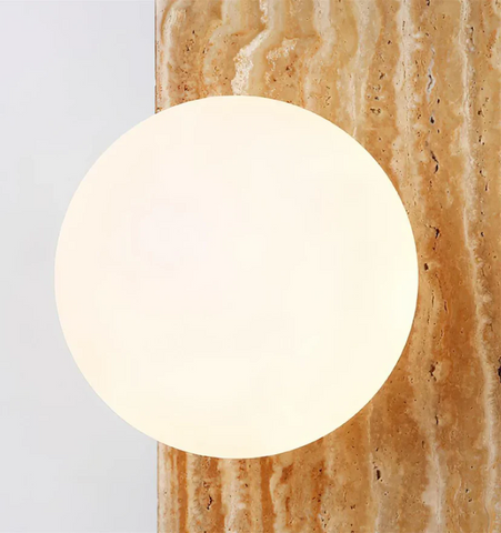 Moon Travertine Wall Light - NexioPick