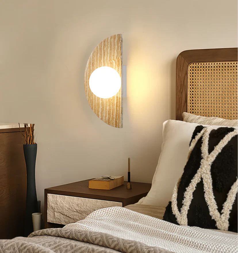 Moon Travertine Wall Light - NexioPick