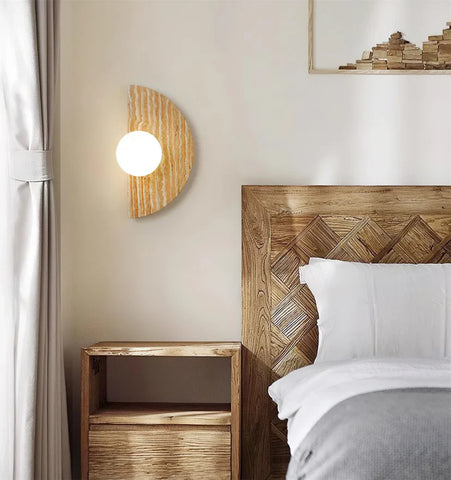 Moon Travertine Wall Light - NexioPick