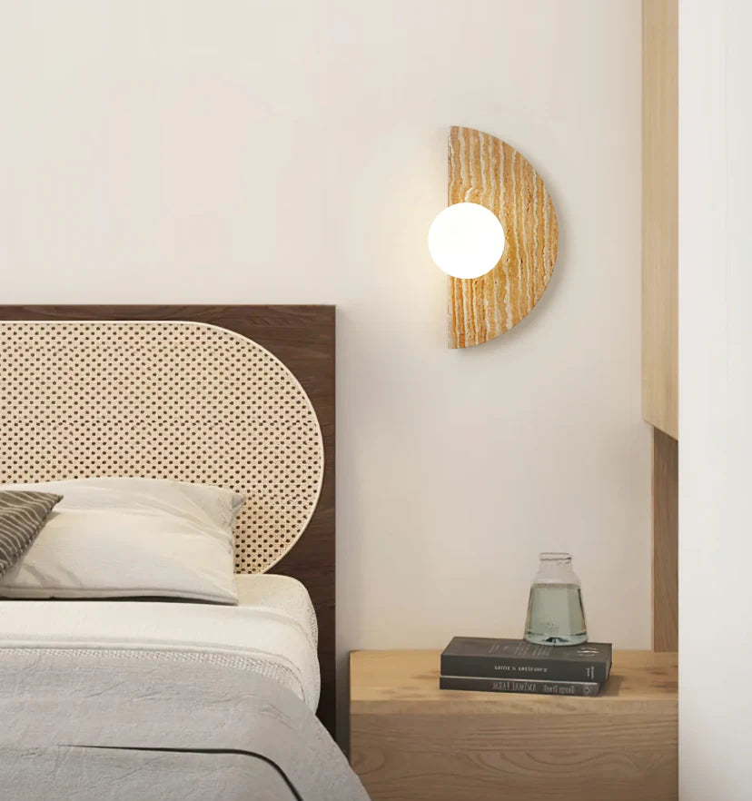 Moon Travertine Wall Light - NexioPick