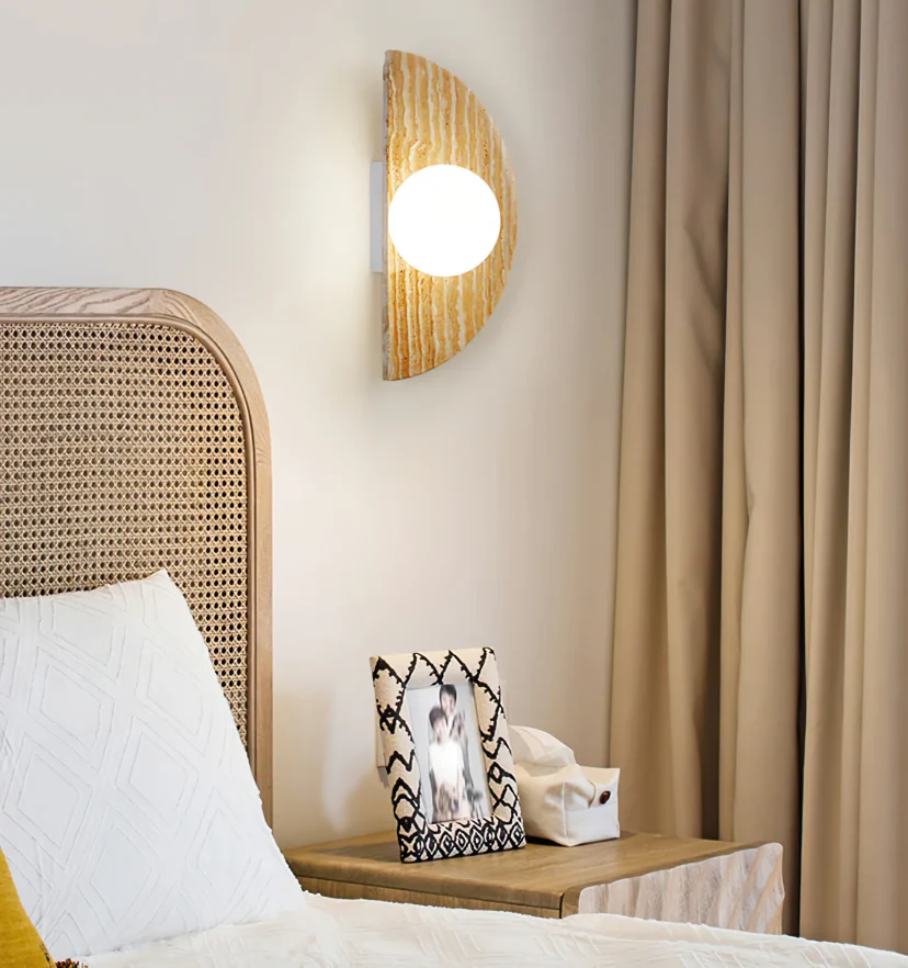 Moon Travertine Wall Light - NexioPick