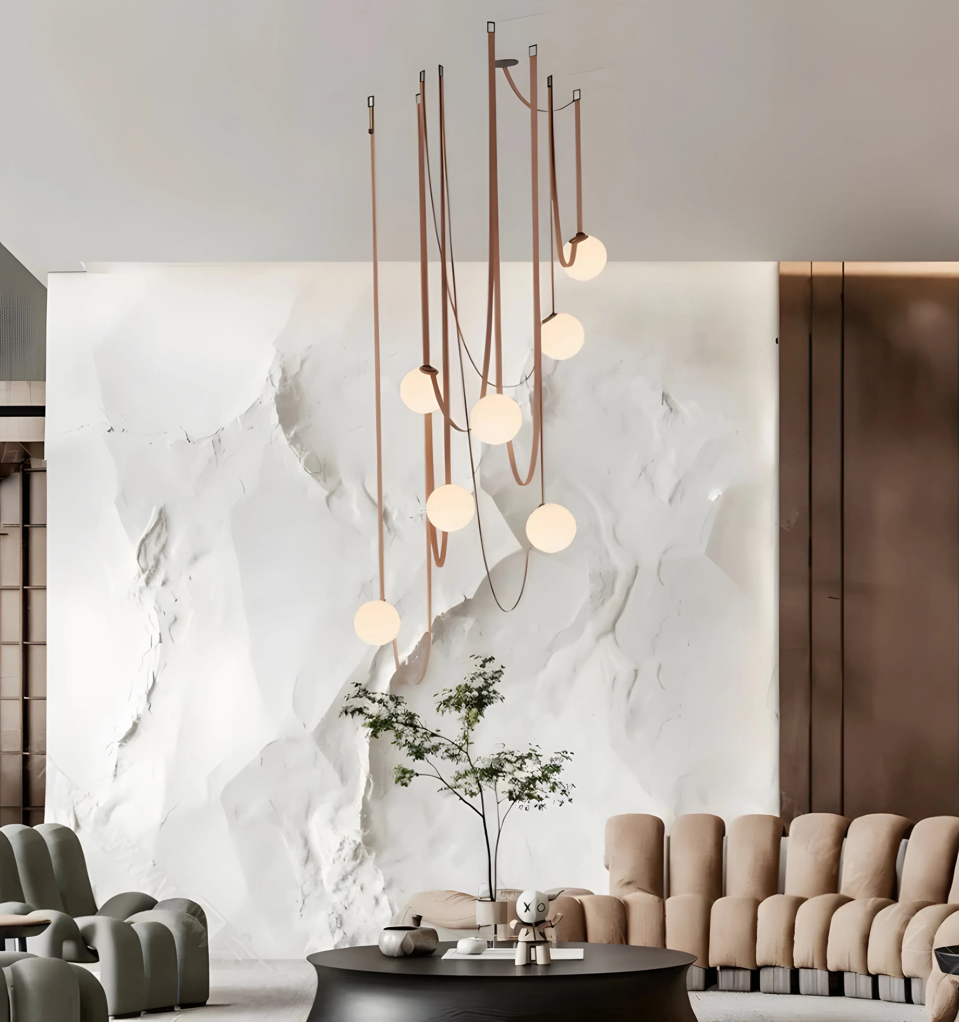 Multiple Belt Art Pendant Light - NexioPick