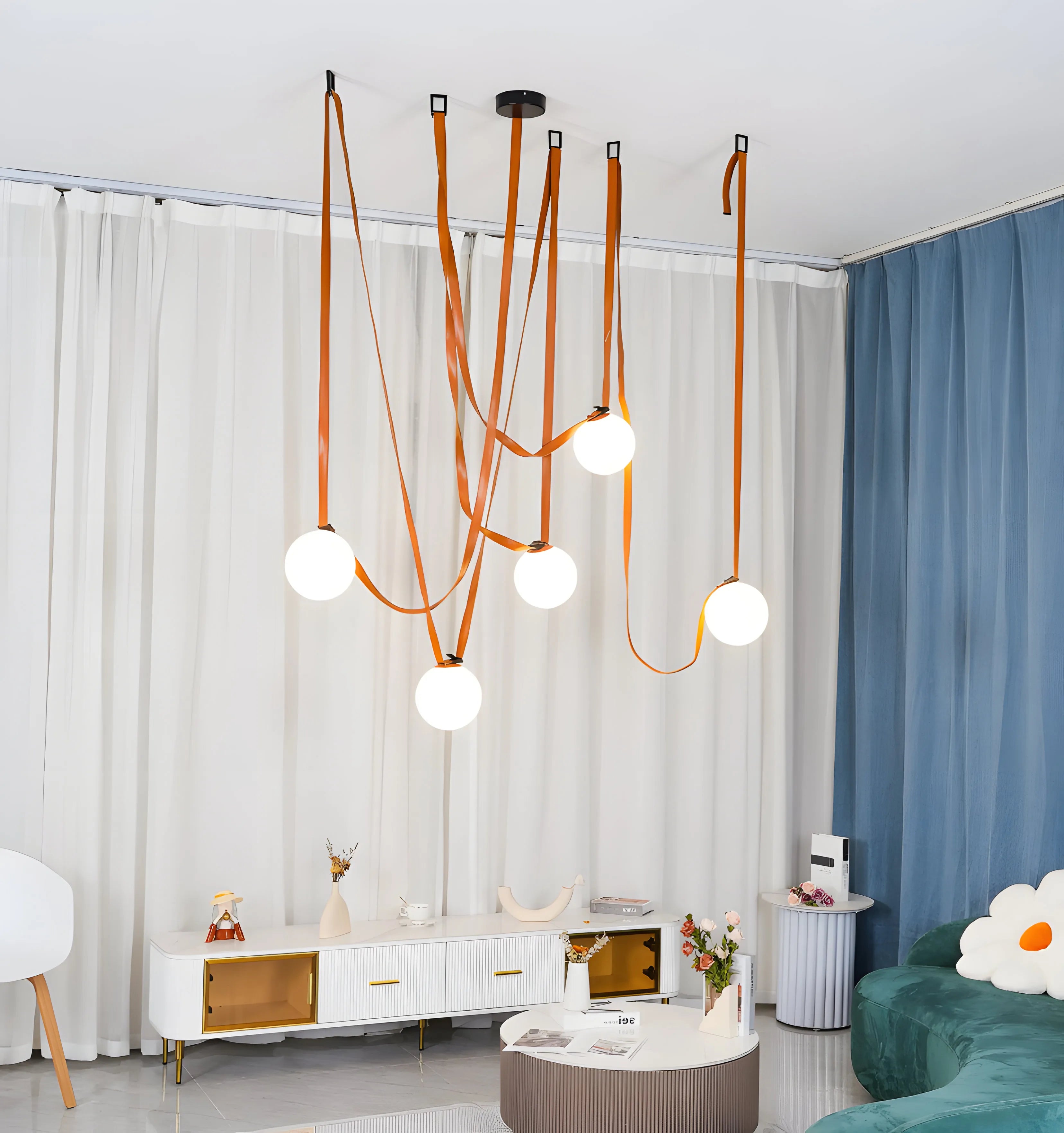 Multiple Belt Art Pendant Light - NexioPick