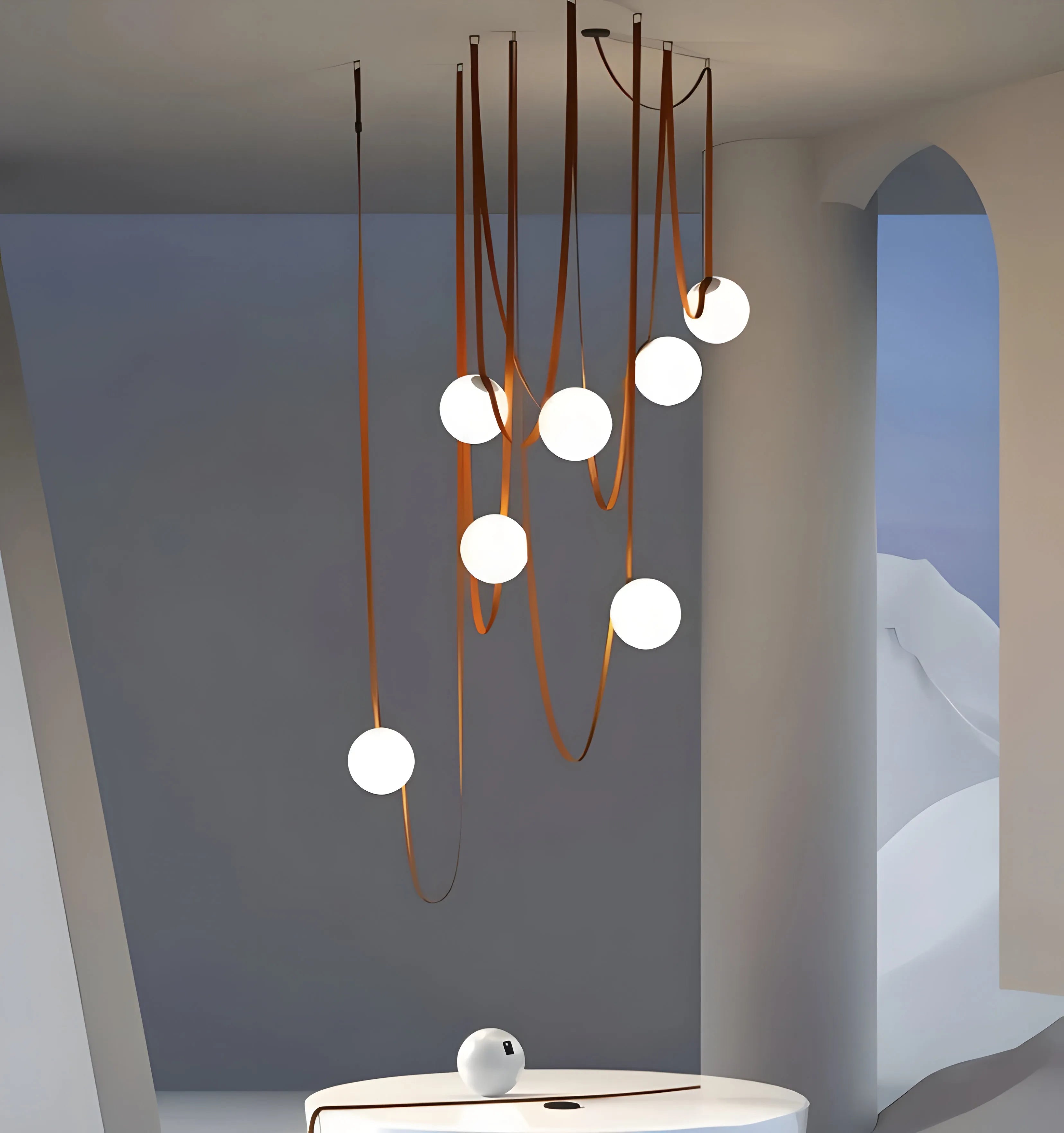 Multiple Belt Art Pendant Light - NexioPick