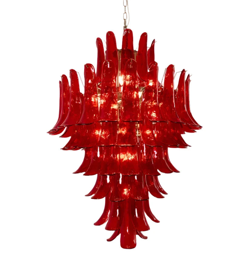 Murano Crimson Cascade Chandelier - NexioPick