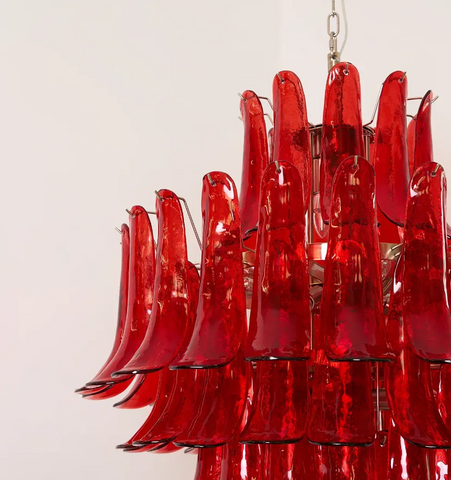 Murano Crimson Cascade Chandelier - NexioPick