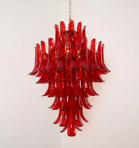 Murano Crimson Cascade Chandelier - NexioPick