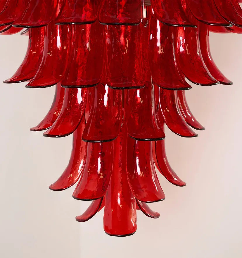 Murano Crimson Cascade Chandelier - NexioPick