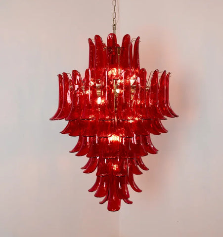 Murano Crimson Cascade Chandelier - NexioPick