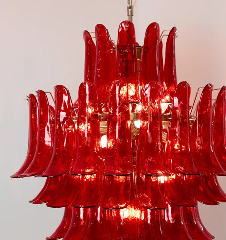 Murano Crimson Cascade Chandelier - NexioPick