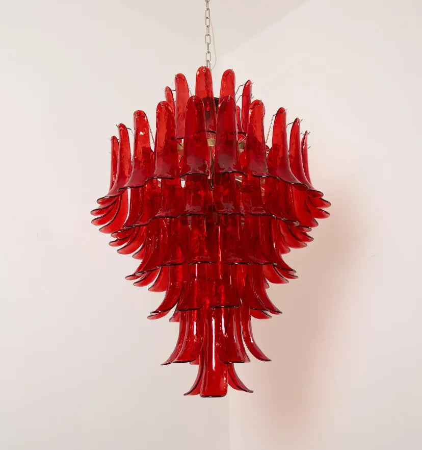 Murano Crimson Cascade Chandelier - NexioPick