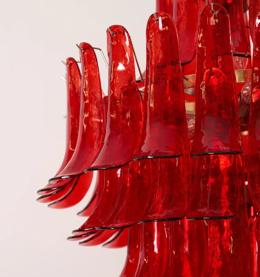 Murano Crimson Cascade Chandelier - NexioPick