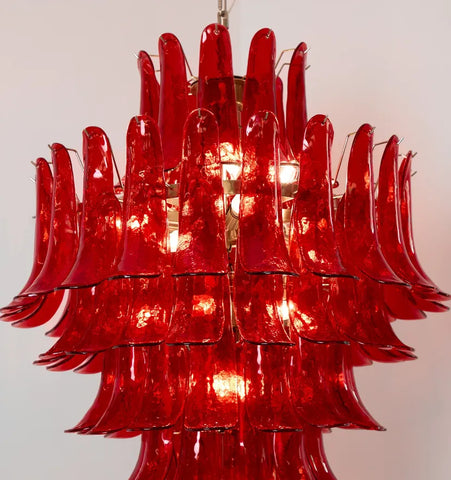 Murano Crimson Cascade Chandelier - NexioPick