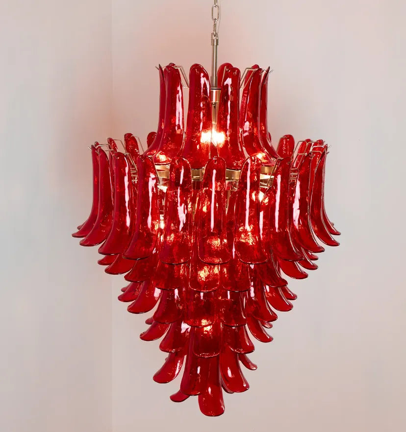Murano Crimson Cascade Chandelier - NexioPick