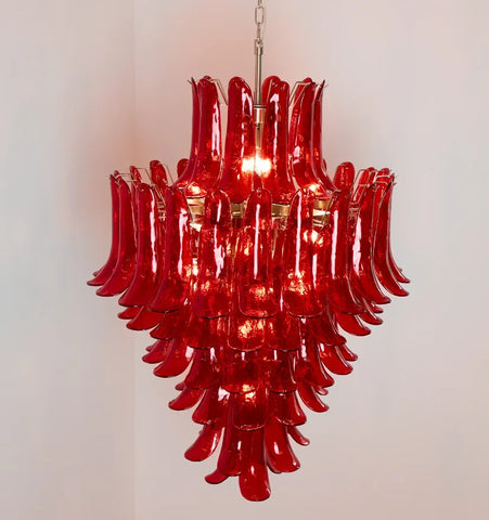 Murano Crimson Cascade Chandelier - NexioPick