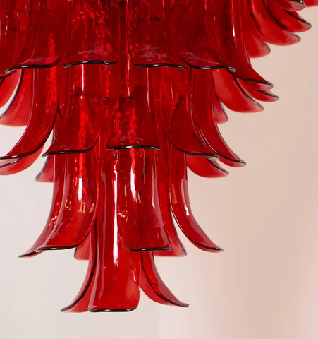 Murano Crimson Cascade Chandelier - NexioPick