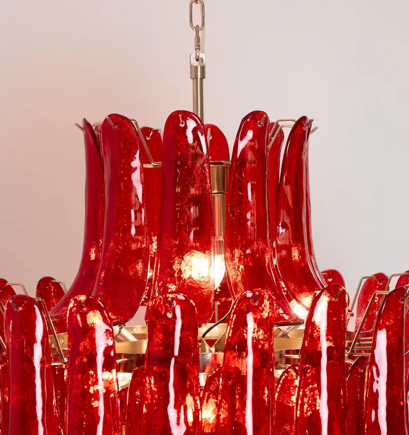 Murano Crimson Cascade Chandelier - NexioPick
