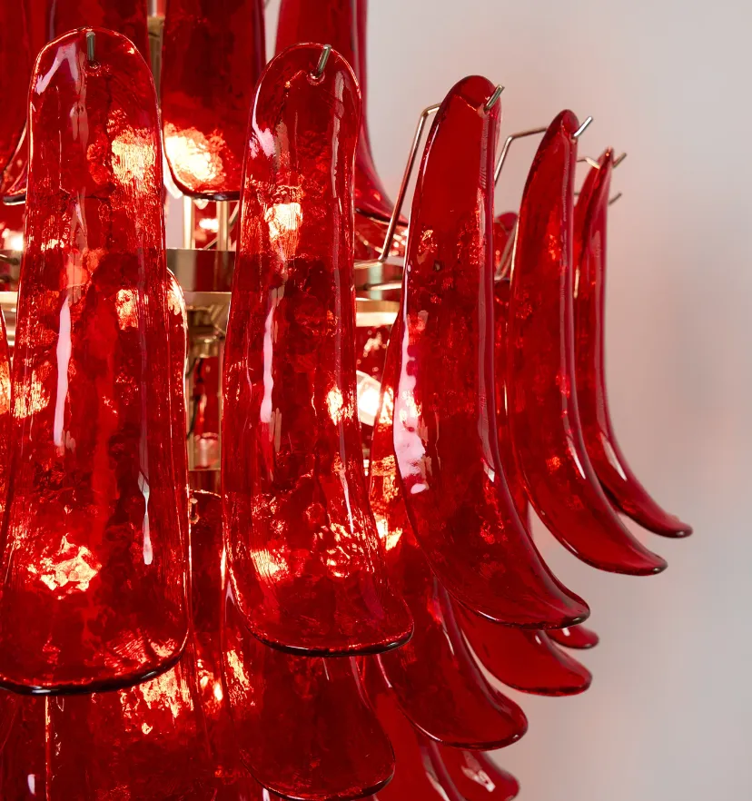 Murano Crimson Cascade Chandelier - NexioPick