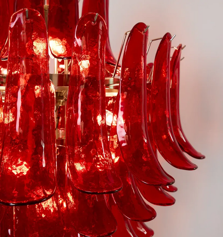 Murano Crimson Cascade Chandelier - NexioPick