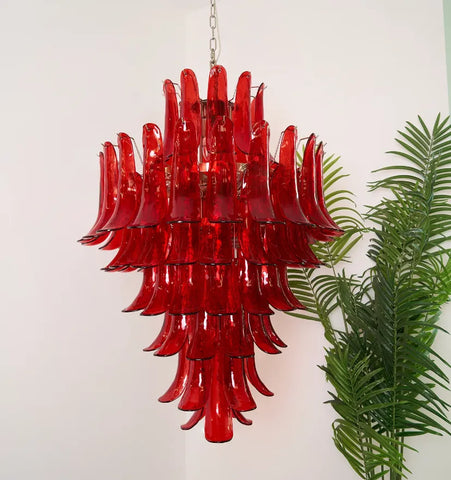 Murano Crimson Cascade Chandelier - NexioPick