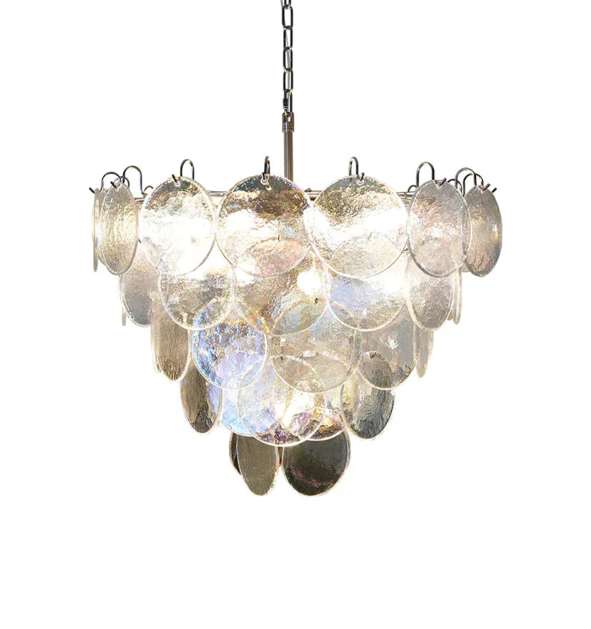 Murano Disc Iridescent Chandelier - NexioPick