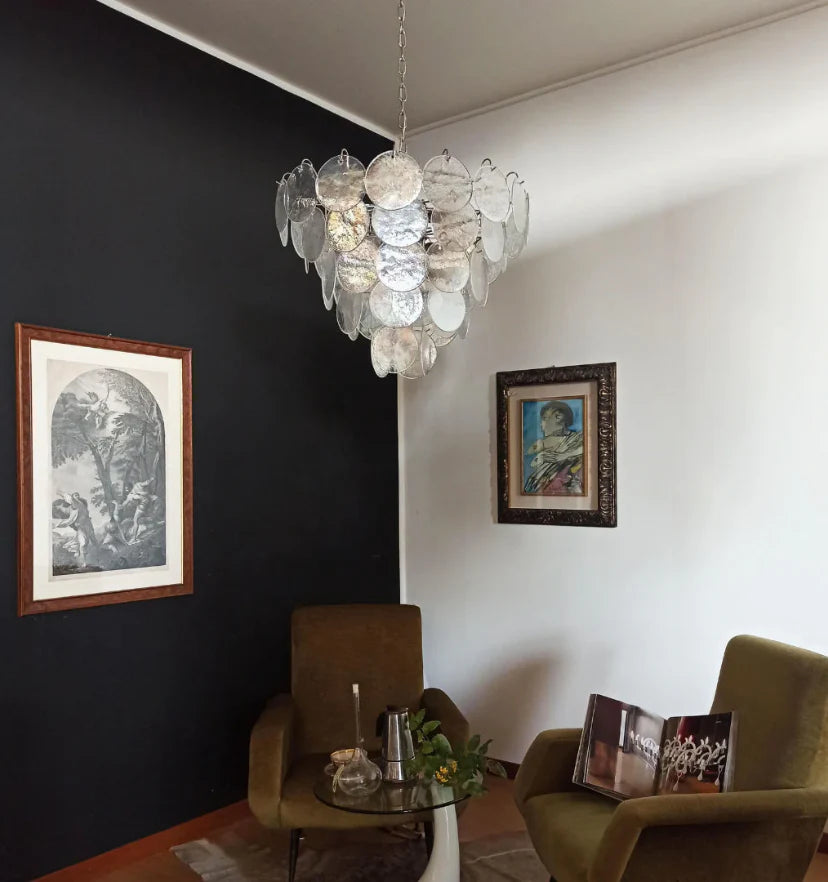 Murano Disc Iridescent Chandelier - NexioPick