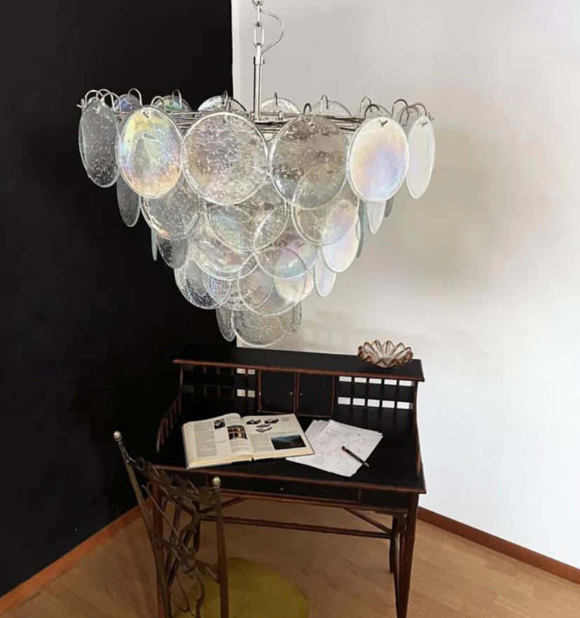 Murano Disc Iridescent Chandelier - NexioPick