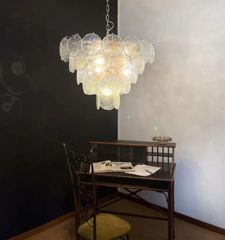Murano Disc Iridescent Chandelier - NexioPick