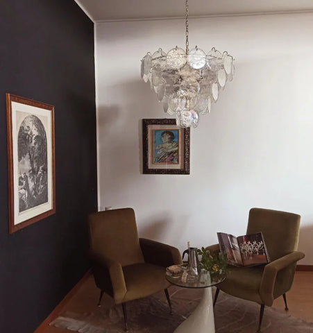 Murano Disc Iridescent Chandelier - NexioPick