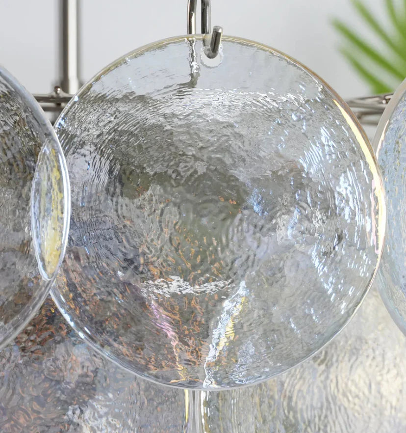 Murano Disc Iridescent Chandelier - NexioPick