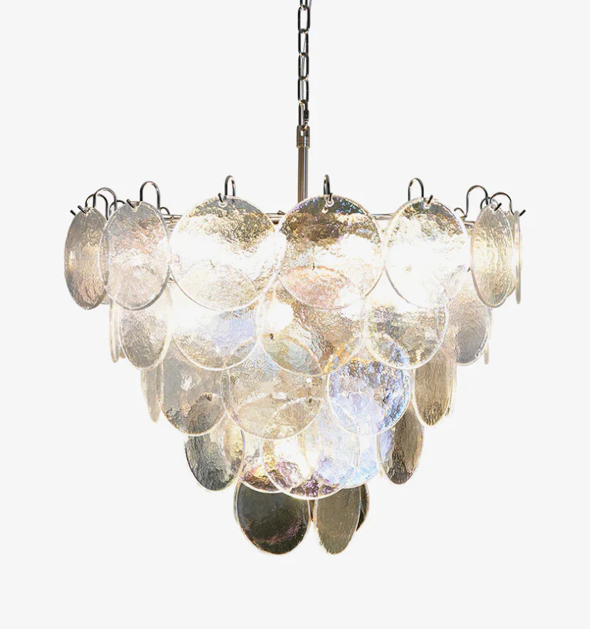 Murano Disc Iridescent Chandelier - NexioPick