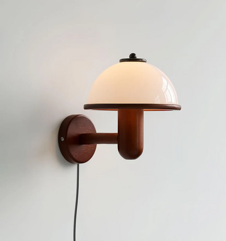Mushroom Wood Wall Lamp - NexioPick