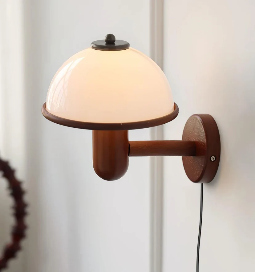 Mushroom Wood Wall Lamp - NexioPick