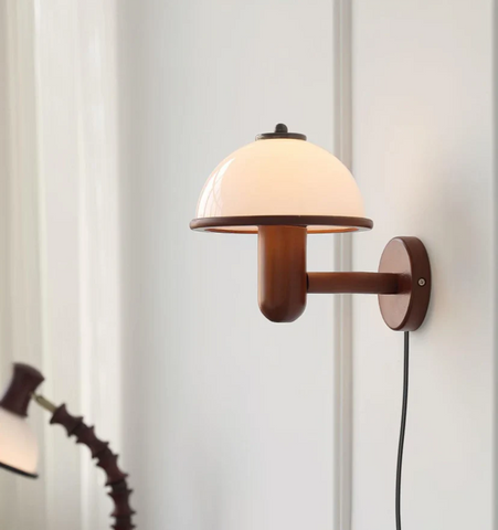 Mushroom Wood Wall Lamp - NexioPick