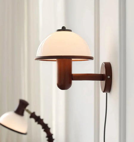 Mushroom Wood Wall Lamp - NexioPick