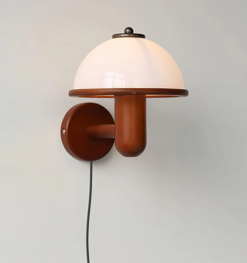 Mushroom Wood Wall Lamp - NexioPick