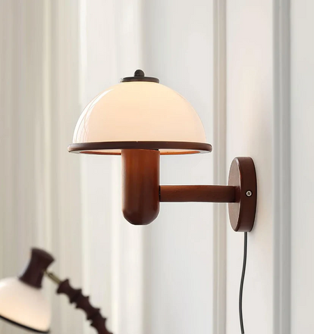 Mushroom Wood Wall Lamp - NexioPick