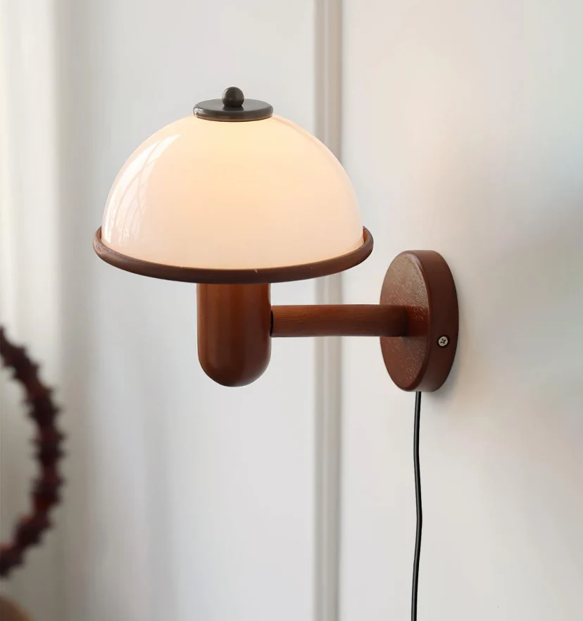 Mushroom Wood Wall Lamp - NexioPick