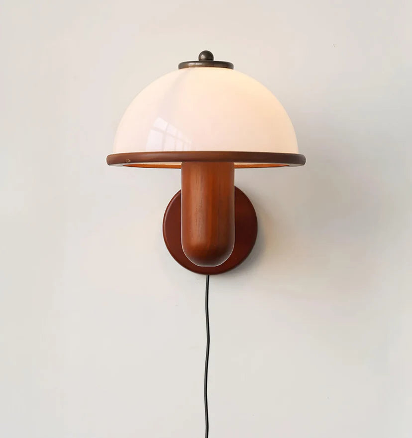 Mushroom Wood Wall Lamp - NexioPick