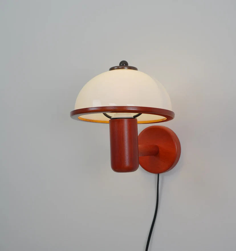 Mushroom Wood Wall Lamp - NexioPick