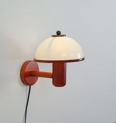 Mushroom Wood Wall Lamp - NexioPick