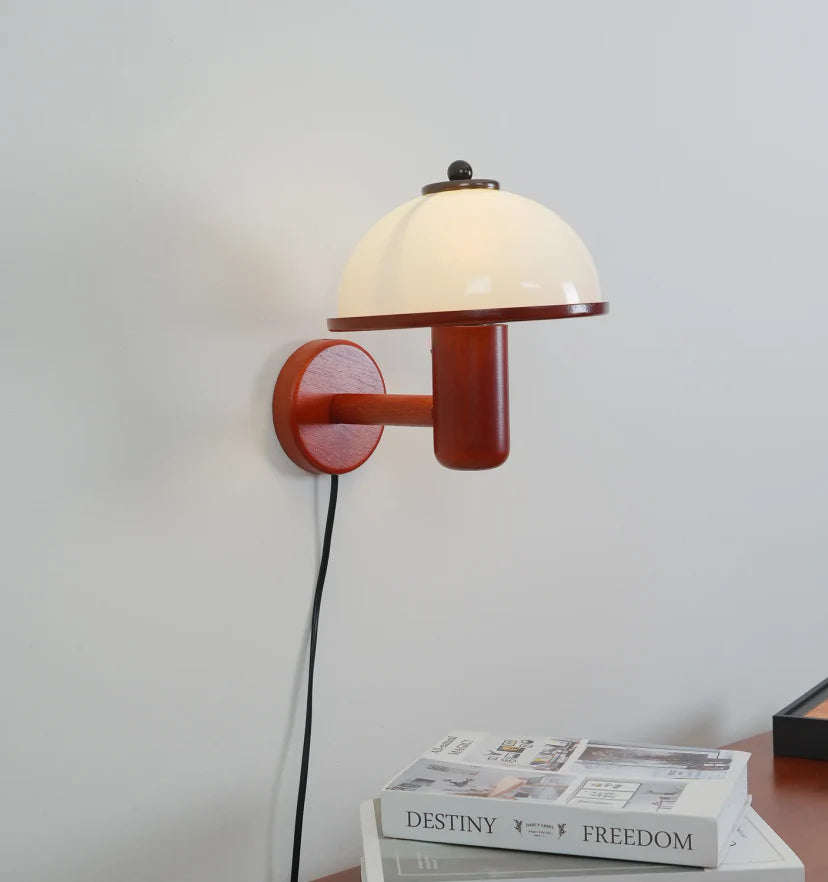 Mushroom Wood Wall Lamp - NexioPick