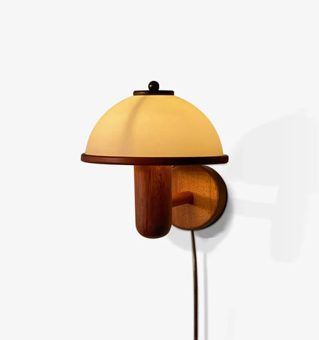 Mushroom Wood Wall Lamp - NexioPick