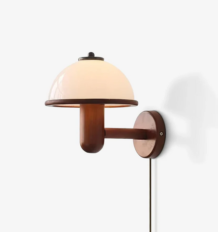 Mushroom Wood Wall Lamp - NexioPick